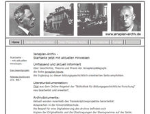 Tablet Screenshot of jenaplan-archiv.de